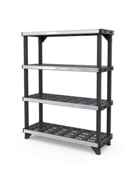 צבע שחור/כסוף  Keter FUSED יחידת מדפים לנשיאת משקל כבד