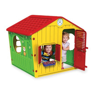 בית גלילי ענק כולל חלונות+דלת כניסה 140x108x115.5 ס"מ ירוק/צהוב