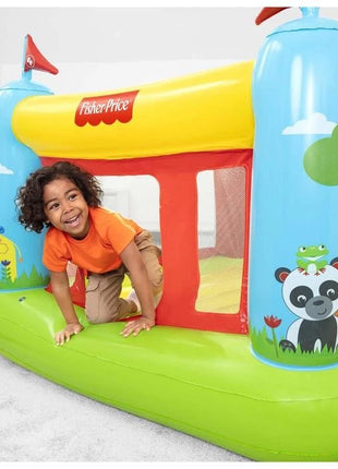 מתקן קפיצה טירת פנדה דגם 93553 Bestway Fisher Price
