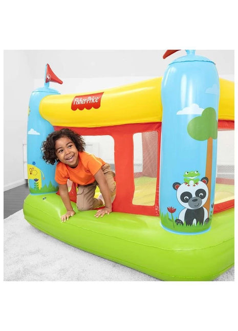 מתקן קפיצה טירת פנדה דגם 93553 Bestway Fisher Price
