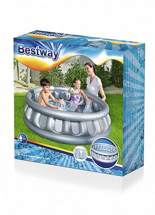 43*152 בריכה מתנפחת לילדים - אפור מטאלי דגם 51080 Bestway אניגמה