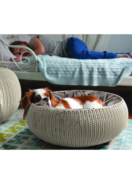 מיטת פלסטיק סרוגה לכלבים וחתולים - כתר