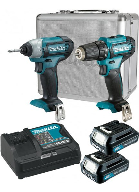 סט 2 כלים נטענים - מקדחה + מברגת אימפקט Makita