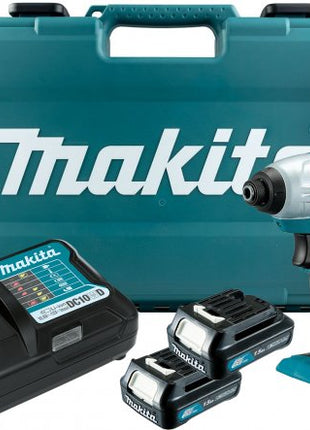מברגת אימפקט נטענת 12V עם 2 סוללות 1.5Ah + מטען + מזוודת נשיאה