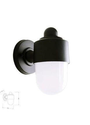 מנורת קיר גינה חוץ קטיה שחור S-60130-BK